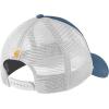 Carhartt Men’s Canvas Mesh-Back Logo Graphic Cap(Deep Ocean)
