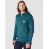 Carhartt Men’s Force Relaxed Fit Full-Zip Long-Sleeve Hooded T-Shirt(Greenstone)