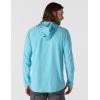 Carhartt Men’s Force Relaxed Fit Midweight Long-Sleeve Logo Graphic Hooded T-Shirt(Dusted Aqua)