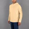 Carhartt Men’s Force Relaxed Fit Midweight Long-Sleeve Logo Graphic Hooded T-Shirt(Golden Mist)