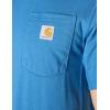 Carhartt Men’s Force Relaxed Fit Midweight Short-Sleeve Pocket T-Shirt(Dark Horizon Blue Heather)
