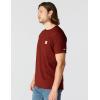 Carhartt Men’s Force Relaxed Fit Midweight Short-Sleeve Pocket T-Shirt(Dark Spice Red Heather)