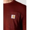 Carhartt Men’s Force Relaxed Fit Midweight Short-Sleeve Pocket T-Shirt(Dark Spice Red Heather)