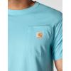 Carhartt Men’s Force Relaxed Fit Midweight Short-Sleeve Pocket T-Shirt(Dusted Aqua)