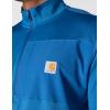 Carhartt Men’s Force Relaxed Fit Mock Neck Half-Zip T-Shirt(Dark Horizon Blue)
