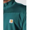 Carhartt Men’s Force Relaxed Fit Mock Neck Half-Zip T-Shirt(Greenstone)