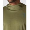 Carhartt Men’s Force Sun Defender™ Lightweight Long-Sleeve Hooded Logo Graphic T-Shirt(Dark Bronzed Green Heather)