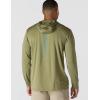 Carhartt Men’s Force Sun Defender™ Lightweight Long-Sleeve Hooded Logo Graphic T-Shirt(Dark Bronzed Green Heather)