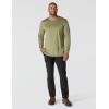Carhartt Men’s Force Sun Defender Lightweight Long-Sleeve Logo Graphic T-Shirt(Dark Bronzed Green Heather)