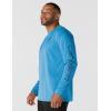 Carhartt Men’s Force Sun Defender Lightweight Long-Sleeve Logo Graphic T-Shirt(Horizon Blue Heather)