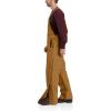 Carhartt Men’s Loose Fit Firm Duck Insulated Bib Overall(Carhartt Brown)