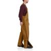 Carhartt Men’s Loose Fit Firm Duck Insulated Bib Overall(Carhartt Brown)