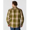 Carhartt Men’s Loose Fit Heavyweight Flannel Long-Sleeve Plaid Shirt(Dark Bronzed Green)