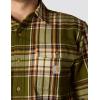 Carhartt Men’s Loose Fit Heavyweight Flannel Long-Sleeve Plaid Shirt(Dark Bronzed Green)
