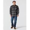 Carhartt Men’s Loose Fit Heavyweight Flannel Long-Sleeve Plaid Shirt(Gravel)