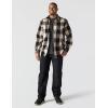 Carhartt Men’s Loose Fit Heavyweight Flannel Long-Sleeve Plaid Shirt(Oat Milk)