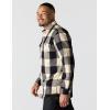 Carhartt Men’s Loose Fit Heavyweight Flannel Long-Sleeve Plaid Shirt(Oat Milk)