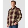 Carhartt Men’s Loose Fit Heavyweight Flannel Long-Sleeve Plaid Shirt(Port)