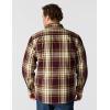 Carhartt Men’s Loose Fit Heavyweight Flannel Long-Sleeve Plaid Shirt(Port)