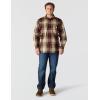 Carhartt Men’s Loose Fit Heavyweight Flannel Long-Sleeve Plaid Shirt(Port)