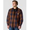 Carhartt Men’s Loose Fit Heavyweight Flannel Long-Sleeve Plaid Shirt(Red Duck)