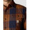 Carhartt Men’s Loose Fit Heavyweight Flannel Long-Sleeve Plaid Shirt(Red Duck)
