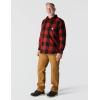 Carhartt Men’s Loose Fit Heavyweight Flannel Long-Sleeve Plaid Shirt(Spice Red)