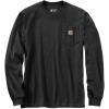 Carhartt Men’s Loose Fit Heavyweight Long-Sleeve Pocket Deer Graphic T-Shirt(Carbon Heather)