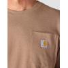 Carhartt Men’s Loose Fit Heavyweight Long-Sleeve Pocket Deer Graphic T-Shirt(Soft Sepia Heather)