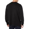 Carhartt Men’s Loose Fit Heavyweight Long-Sleeve Pocket Henley T-Shirt(Black)