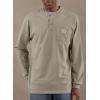 Carhartt Men’s Loose Fit Heavyweight Long-Sleeve Pocket Henley T-Shirt(Desert)