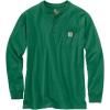Carhartt Men’s Loose Fit Heavyweight Long-Sleeve Pocket Henley T-Shirt(North Woods Heather)