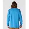 Carhartt Men’s Loose Fit Heavyweight Long-sleeve Logo Sleeve Graphic T-shirt(Horizon Blue Heather)