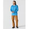 Carhartt Men’s Loose Fit Heavyweight Long-sleeve Logo Sleeve Graphic T-shirt(Horizon Blue Heather)