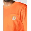 Carhartt Men’s Loose Fit Heavyweight Short-Sleeve Pocket T-Shirt(Brite Orange)