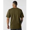 Carhartt Men’s Loose Fit Heavyweight Short-Sleeve Pocket T-Shirt(Dark Bronzed Green Heather)