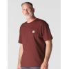 Carhartt Men’s Loose Fit Heavyweight Short-Sleeve Pocket T-Shirt(Dark Spice Red)