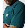 Carhartt Men’s Loose Fit Heavyweight Short-Sleeve Pocket T-Shirt(Greenstone Heather)