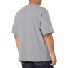 Carhartt Men’s Loose Fit Heavyweight Short-Sleeve Pocket T-Shirt(Heather Grey)