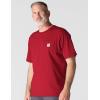 Carhartt Men’s Loose Fit Heavyweight Short-Sleeve Pocket T-Shirt(Industry Red)
