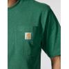 Carhartt Men’s Loose Fit Heavyweight Short-Sleeve Pocket T-Shirt(North Woods Heather)