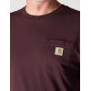 Carhartt Men’s Loose Fit Heavyweight Short-Sleeve Pocket T-Shirt(Port)