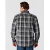 Carhartt Men’s Loose Fit Midweight Chambray Long-Sleeve Plaid Shirt(Black)