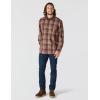 Carhartt Men’s Loose Fit Midweight Chambray Long-Sleeve Plaid Shirt(Sepia)