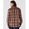 Carhartt Men’s Loose Fit Midweight Chambray Long-Sleeve Plaid Shirt(Sepia)