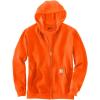 Carhartt Men’s Loose Fit Midweight Full-Zip Sweatshirt(Brite Orange)