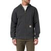 Carhartt Men’s Loose Fit Midweight Full-Zip Sweatshirt(Carbon Heather)