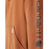 Carhartt Men’s Loose Fit Midweight Logo Sleeve Graphic Sweatshirt(Carhartt Brown)
