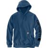 Carhartt Men’s Loose Fit Midweight Logo Sleeve Graphic Sweatshirt(Deep Ocean Heather)
