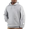 Carhartt Men’s Loose Fit Midweight Logo Sleeve Graphic Sweatshirt(Hthr Grey)